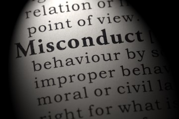 misconduct in the dictionary