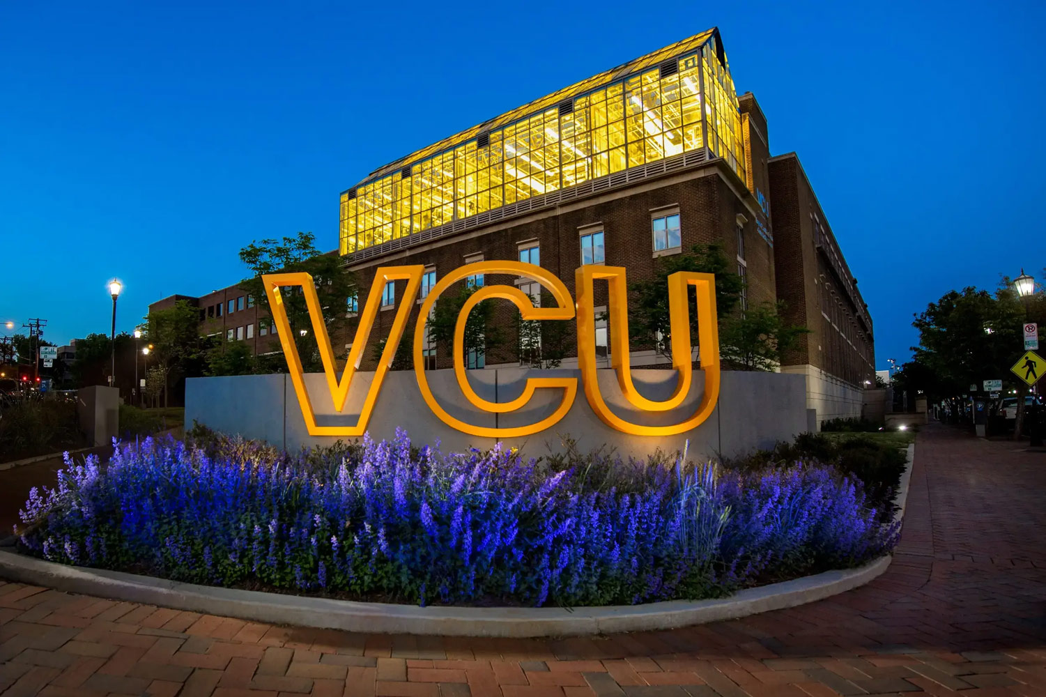 VCU sign outside of Trani