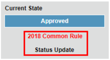 2018 common rule status update
