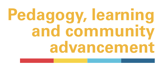 Pedagogy, learning and community advancement